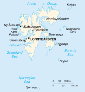 Karte Spitzbergen